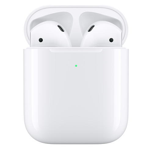 Apple Airpods 2 belaidės ausinės su belaidžio krovimo dėkliuku