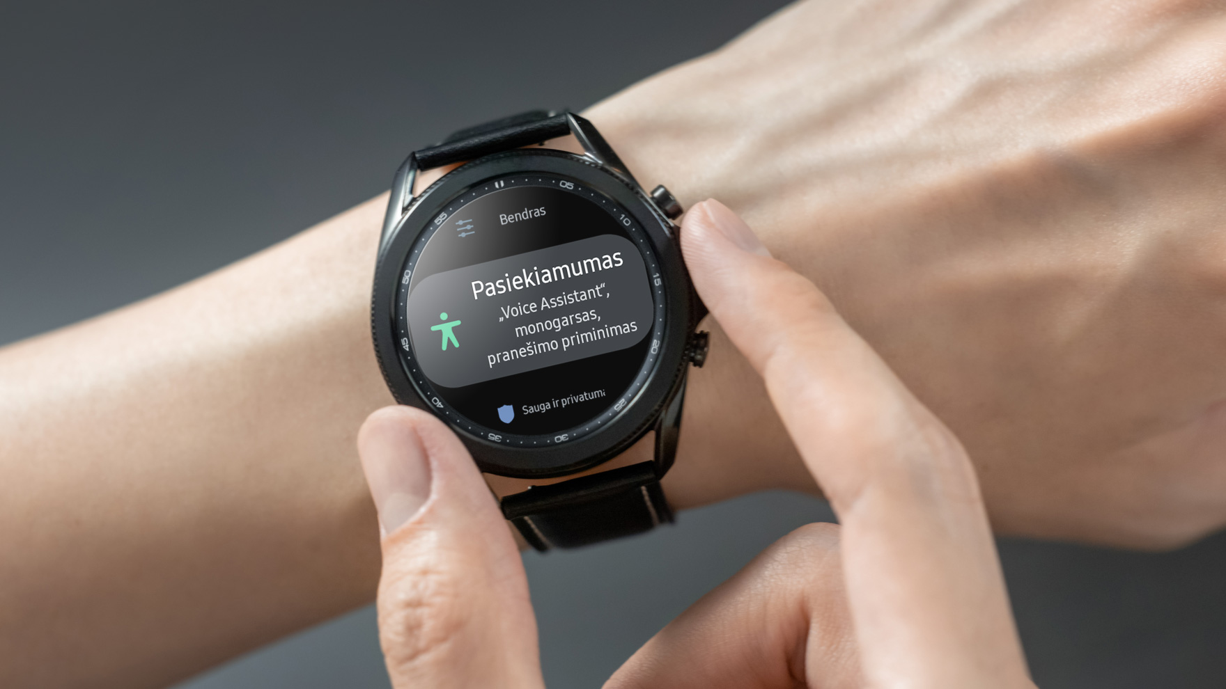 Kaip „Samsung Galaxy Watch“ laikrodžiuose įjungti funkcijas neįgaliesiems?  | Bitė Lietuva