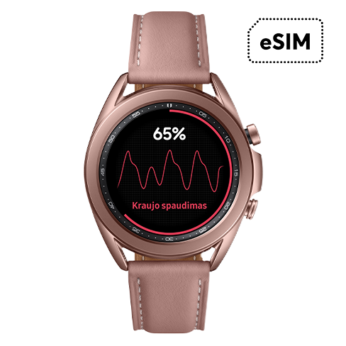 Samsung laikrodis-telefonas Galaxy Watch 3 41mm LTE (eSIM) | Bitė Lietuva