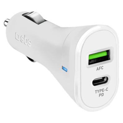 Car Charger USB 2.1A Type-C 20W By SBS | BITĖ