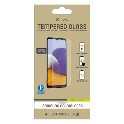 Samsung Galaxy A03s Tempered 2.5D Screen Glass By Muvit | BITĖ