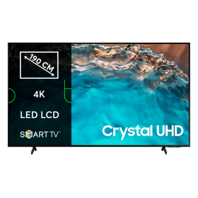 Samsung 75" 4K UHD Smart TV BU8000 (UE75BU8072UXXH) | BITĖ